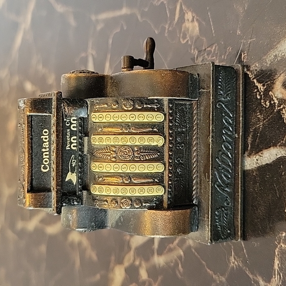 Vintage Play Me National Contado Cash Register Pencil Sharpener Made In Spain - Picture 1 of 5